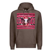 Coffee pink gemstone baby calf western valentines day Premium Hoodie - Jasminsmagicworld