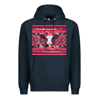 Navy pink gemstone baby calf western valentines day Premium Hoodie - Jasminsmagicworld