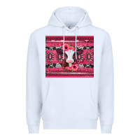 White pink gemstone baby calf western valentines day Premium Hoodie - Jasminsmagicworld