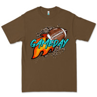 Cacao Game day leopard fire and ball Premium Tee - HowdyJamesFarm