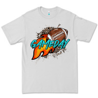Dove Grey Game day leopard fire and ball Premium Tee - HowdyJamesFarm