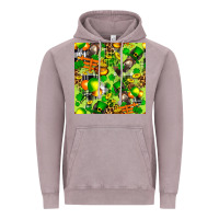 Vintage Zinc St. Patrick's Donkey With Shamrock Seamless Vintage Hoodie - FaDigitalArtStudio