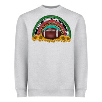 Heather Grey merry christmas sunflower rainbow Heavyweight Sweatshirt - BarkalooDesign