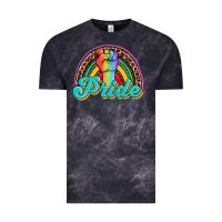 Cloud Black pride rainbow Vintage Tee - OliviaCreatesArt