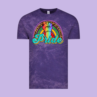 Pride Rainbow Vintage Tee Designed By Oliviacreatesart