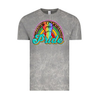 Cloud Rock pride rainbow Vintage Tee - OliviaCreatesArt
