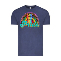 Vintage Denim pride rainbow Vintage Tee - OliviaCreatesArt