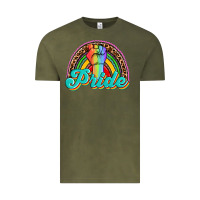 Vintage Olive pride rainbow Vintage Tee - OliviaCreatesArt