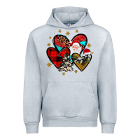 Heather Grey heart  wood slice ornament Urban Hoodie - JahusDesignShop