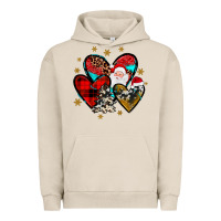 Pigment French Oak heart  wood slice ornament Urban Hoodie - JahusDesignShop