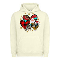 Heart  Wood Slice Ornament Urban Hoodie | Teevron