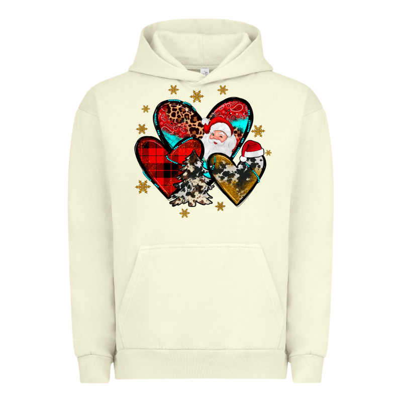 Heart  Wood Slice Ornament Urban Hoodie by JahusDesignShop | Teevron