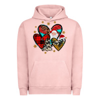 Pigment Salmon heart  wood slice ornament Urban Hoodie - JahusDesignShop