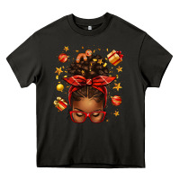 Asphalt christmas afro messy bun Heavy Core Tee - texasbilliewilder
