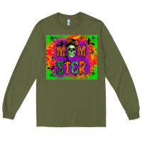 Army Green Momster Tumbler Long Sleeve Tee - BundleAndBundleShop