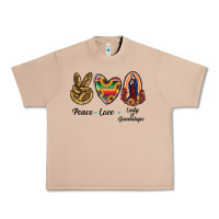 Burro Peace Love Lady Of Guadalupe Urban Heavy Tee - RanaPortraitStore