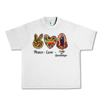 Lunar Rock Peace Love Lady Of Guadalupe Urban Heavy Tee - RanaPortraitStore