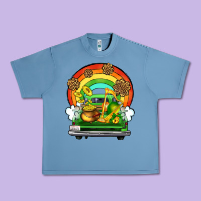 St. Patrick's Day Truck Urban Heavy Tee Designed By Oliviacreatesart
