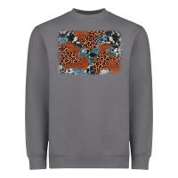 Storm leopard cowhide background Heavyweight Sweatshirt - BarkalooDesign