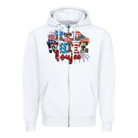 White Red whıte boujee Zipper Hoodie - AdoDesignShop