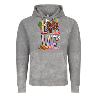 Cloud Rock Tie dye easter love dog paw Vintage Hoodie - BundleAndBundleShop