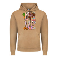 Tie Dye Easter Love Dog Paw Vintage Hoodie | Teevron