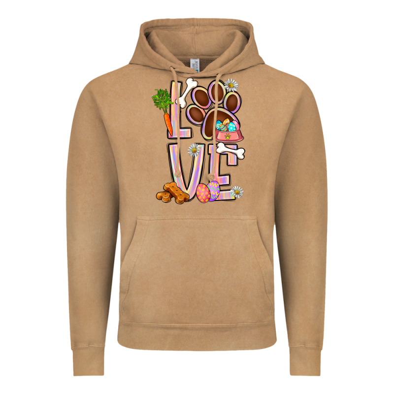 Tie Dye Easter Love Dog Paw Vintage Hoodie by BundleAndBundleShop | Teevron