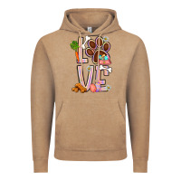 Vintage Coffee Tie dye easter love dog paw Vintage Hoodie - BundleAndBundleShop