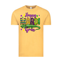 Vintage Mustard happy mardi gras alligator olivia Vintage Tee - OliviaCreatesArt