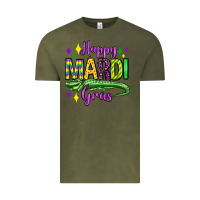 Vintage Olive happy mardi gras alligator olivia Vintage Tee - OliviaCreatesArt