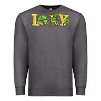Charcoal Heather lucky horseshoe and four leaf clover Premium Sweatshirt - AdoDesignShop