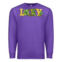 Purple lucky horseshoe and four leaf clover Premium Sweatshirt - AdoDesignShop