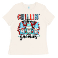Bone chillin with my gnomies Ladies Tee - CowGirlArtShop