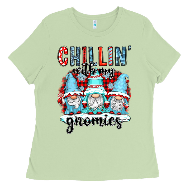 Chillin With My Gnomies Ladies Tee by CowGirlArtShop | Teevron