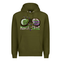 Army Green mardi gras Premium Hoodie - SublimationCraftShop