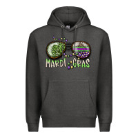 Charcoal Heather mardi gras Premium Hoodie - SublimationCraftShop