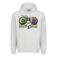 Dove Grey mardi gras Premium Hoodie - SublimationCraftShop