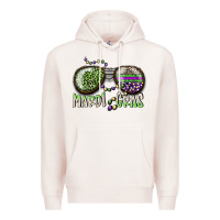 Pale Pink mardi gras Premium Hoodie - SublimationCraftShop