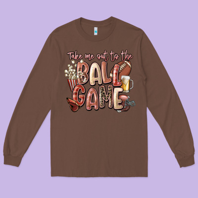 Take Me Out To The Ball Game Long Sleeve Tee Designed By Fadigitalartstudio