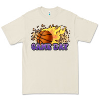Bone game day basketball leopard flames fireball Premium Tee - HowdyJamesFarm