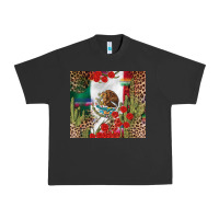 Pigment Black Mexico flag Urban Heavy Tee - FaDigitalArtStudio
