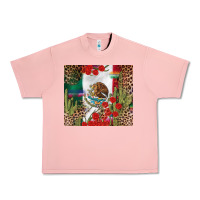Salmon Mexico flag Urban Heavy Tee - FaDigitalArtStudio