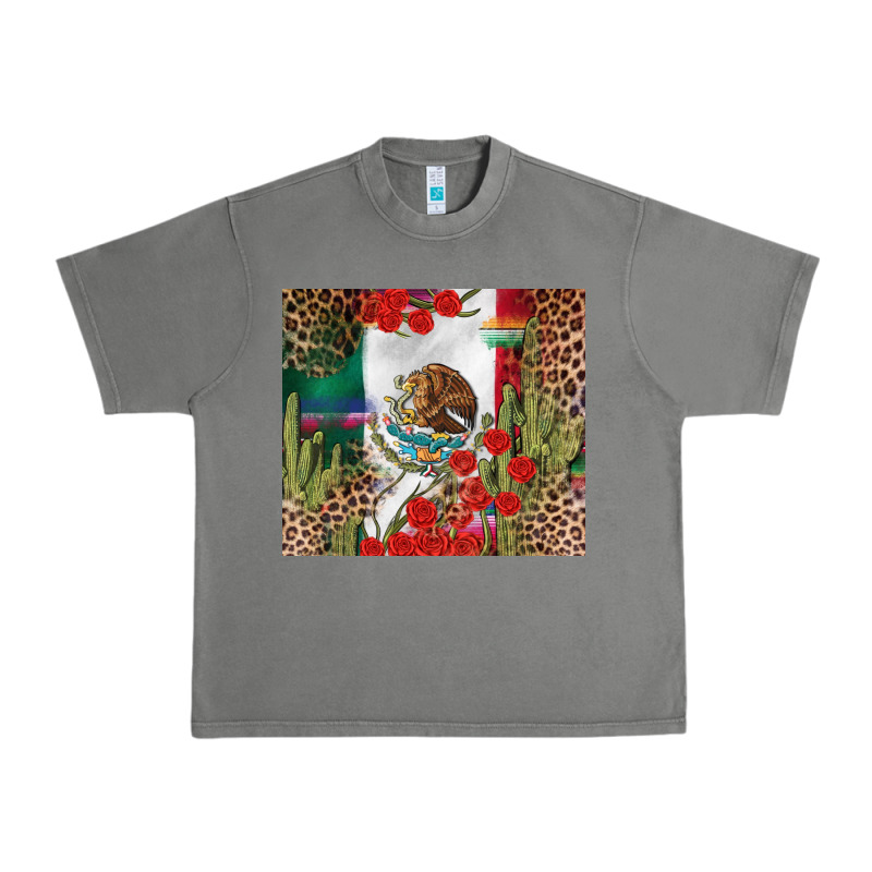 Mexico Flag Urban Heavy Tee by FaDigitalArtStudio | Teevron