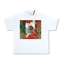White Mexico flag Urban Heavy Tee - FaDigitalArtStudio