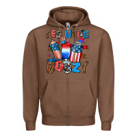 Chestnut red white boozy Zipper Hoodie - AdoDesignShop