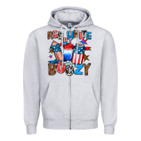 Heather Grey red white boozy Zipper Hoodie - AdoDesignShop