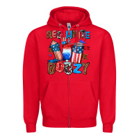 Red red white boozy Zipper Hoodie - AdoDesignShop