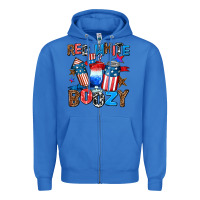 True Royal red white boozy Zipper Hoodie - AdoDesignShop