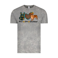 Cloud Rock peace love dachshund Vintage Tee - RanaPortraitStore