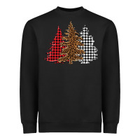 Black christmas trees Heavyweight Sweatshirt - BarkalooDesign